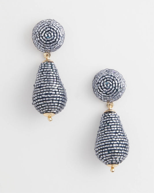 Chico's Women | Wrapped Teardrop Post Earrings BLUE
