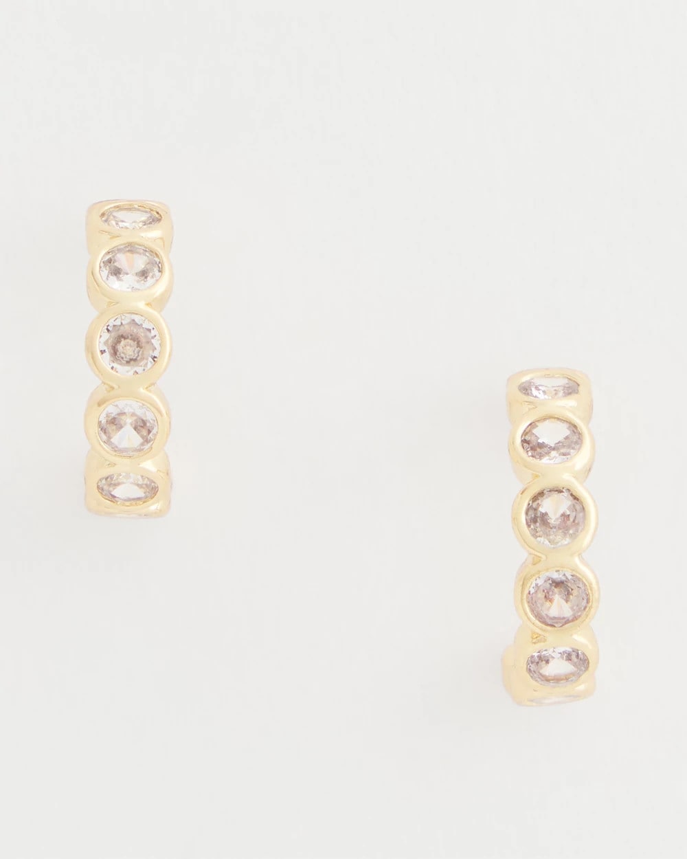 Chico's Women | Goldtone Crystal Mini Hoop Earrings GOLD