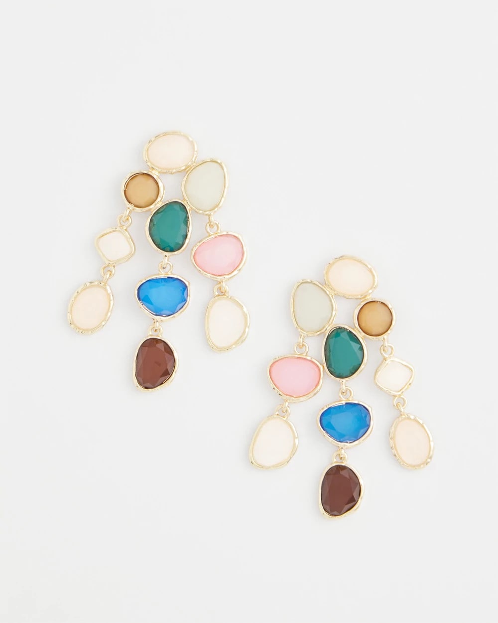 Chico's Women | No Droop® Rainbow Resin Drop Earrings MULTI