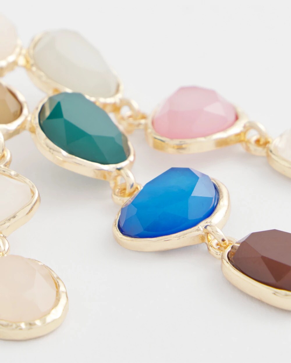 Chico's Women | No Droop® Rainbow Resin Drop Earrings MULTI