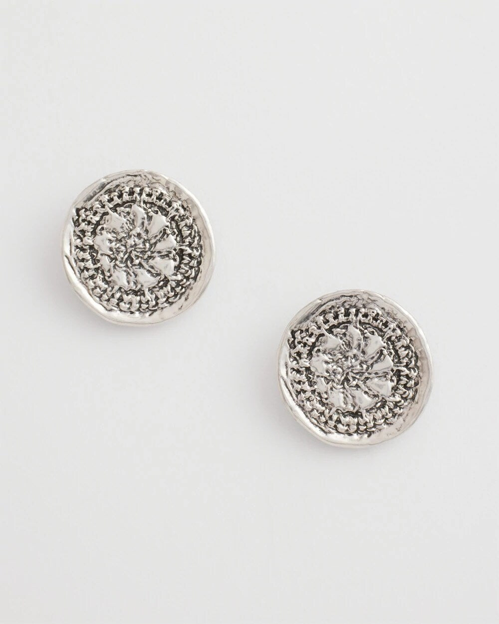 Chico's Women | Medallion Earrings SILVER
