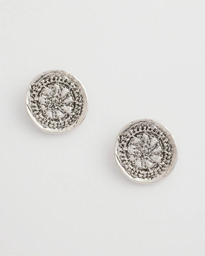 Chico's Women | Medallion Earrings SILVER