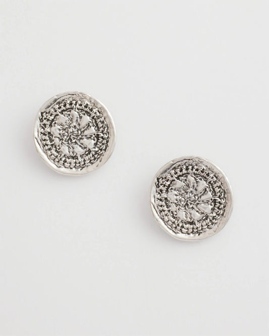 Chico's Women | Medallion Earrings SILVER
