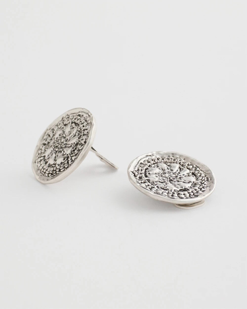 Chico's Women | Medallion Earrings SILVER