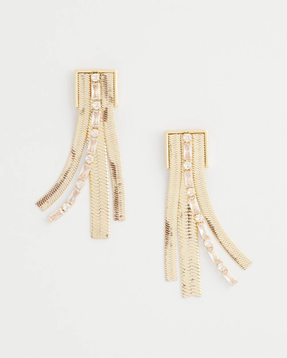 Chico's Women | Snake Chain Linear Earrings GOLD