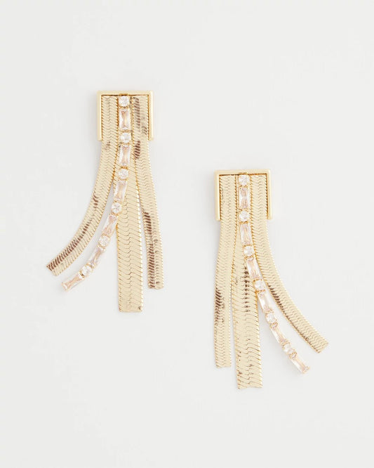 Chico's Women | Snake Chain Linear Earrings GOLD