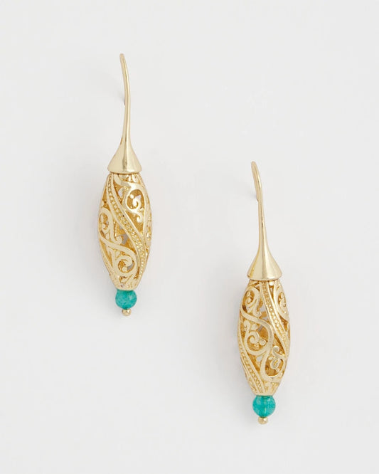 Chico's Women | Gold Lantern Drop Earrings GOLD