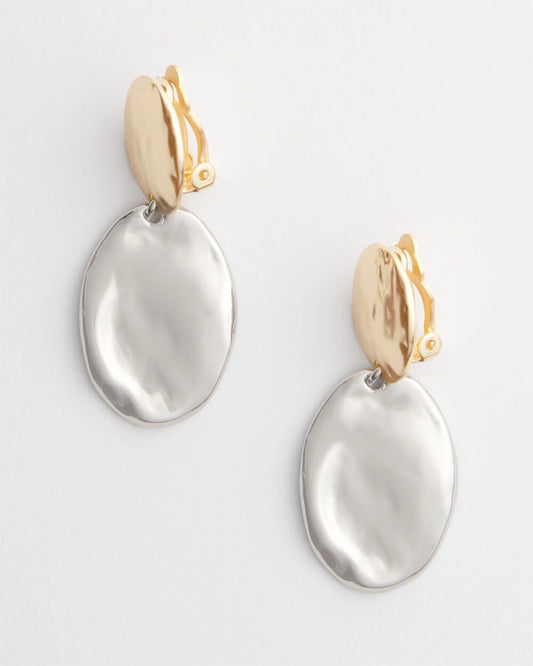 Chico's Women | No Droop™ Mixed-Metal Clip-On Earrings MIXED METALS