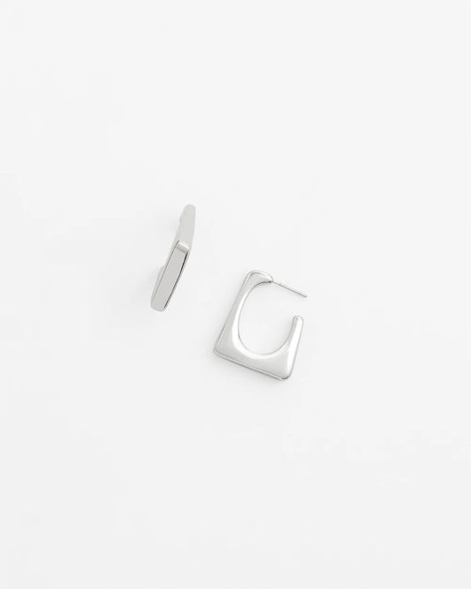 Chico's Women | No Droop® Silver Tone Square Hoops SILVER