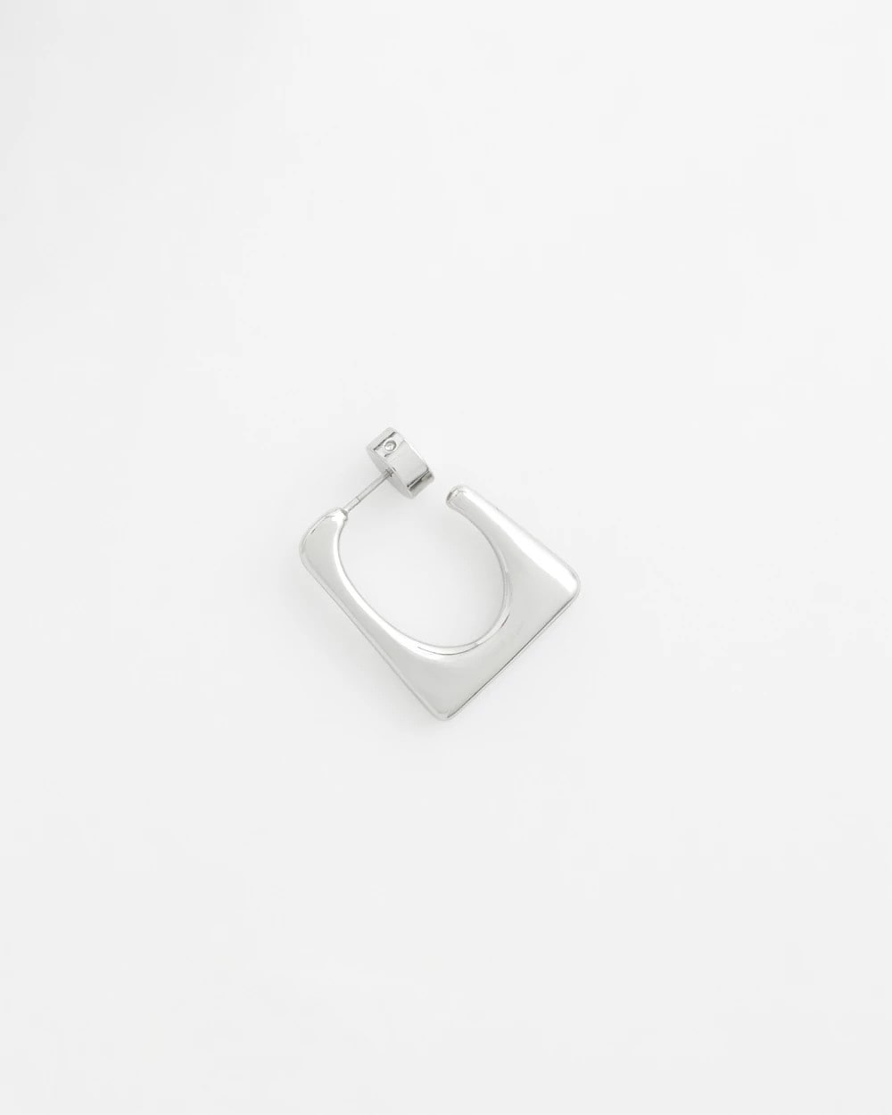 Chico's Women | No Droop® Silver Tone Square Hoops SILVER