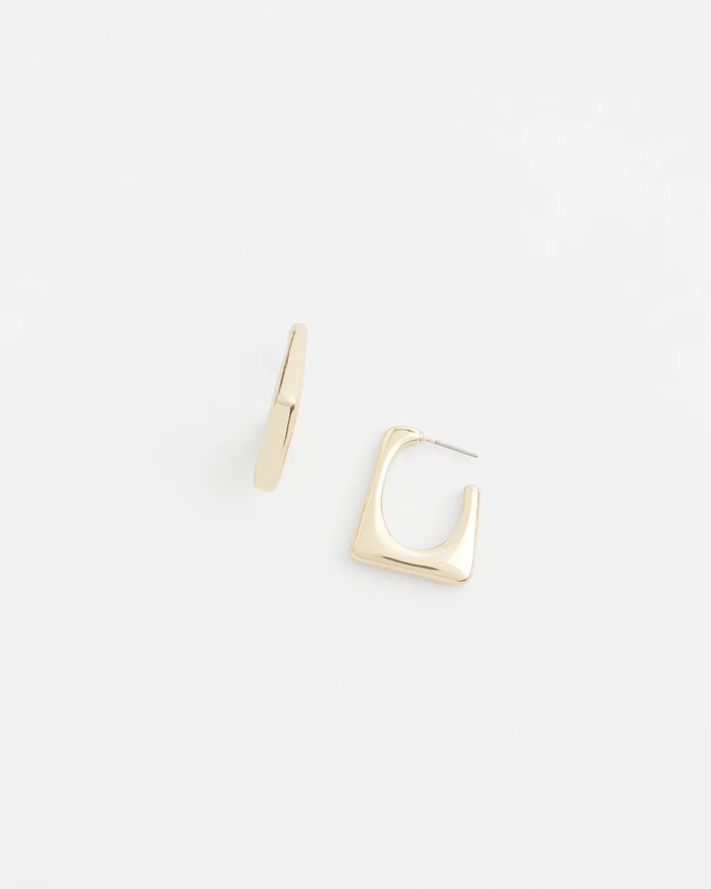 Chico's Women | No Droop® Gold Tone Square Hoops GOLD