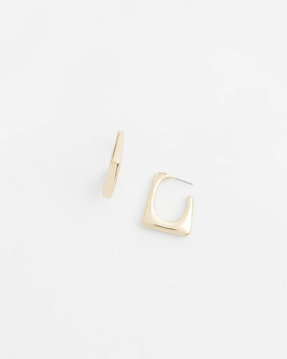 Chico's Women | No Droop® Gold Tone Square Hoops GOLD