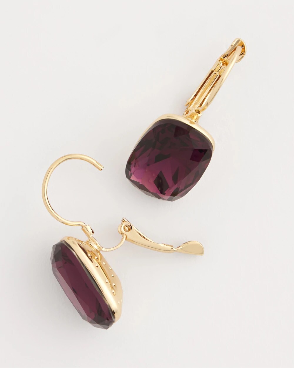 Chico's Women | Purple Gem Drop Earrings PURPLE