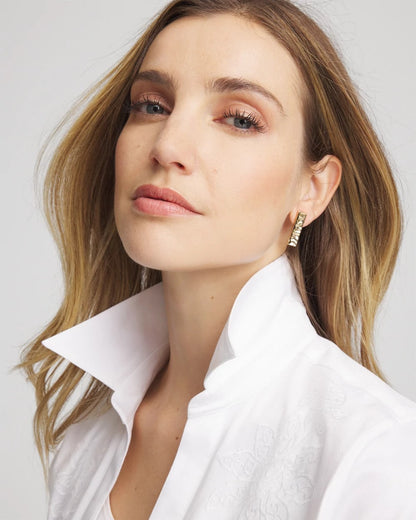 Chico's Women | Ash Gold Collection Square Drop Earrings GOLD