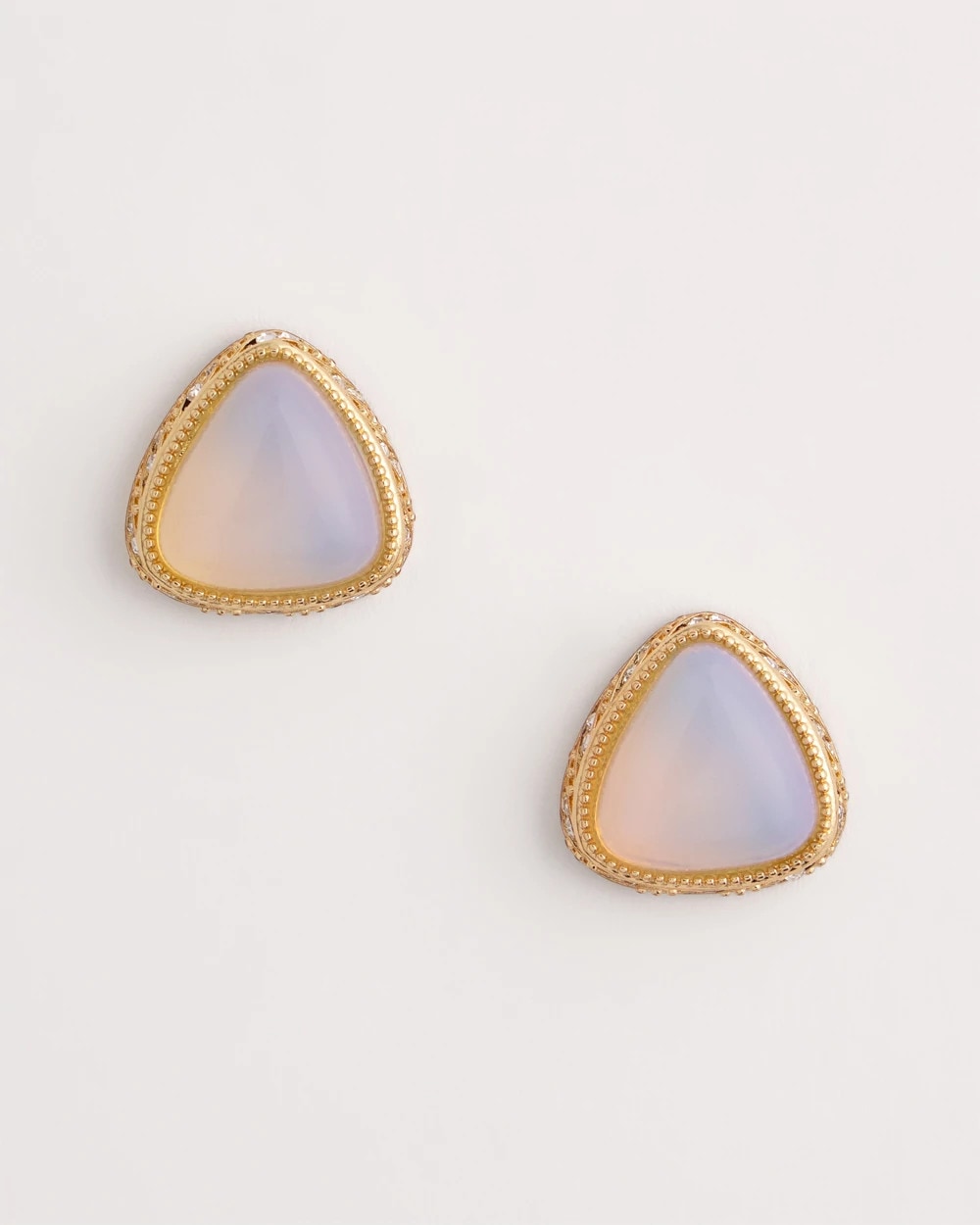 Chico's Women | Faux Opal Stud Earrings NEUTRAL