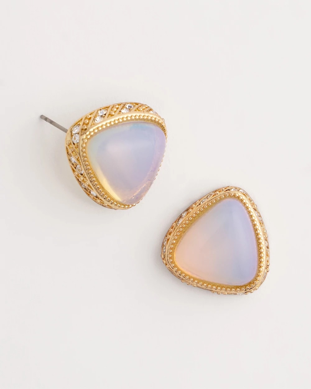Chico's Women | Faux Opal Stud Earrings NEUTRAL