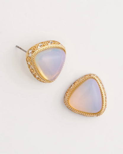 Chico's Women | Faux Opal Stud Earrings NEUTRAL