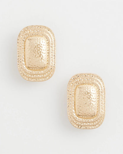 Chico's Women | No Droop® Goldtone Square Clip-On Earrings GOLD