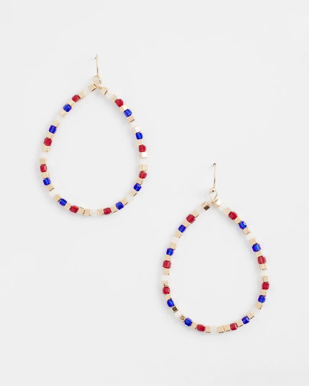Chico's Women | No Droop® Red White & Blue Earrings MULTI