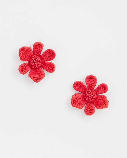 Chico's Women | No Droop™ Coral Floral Stud Earrings CORAL