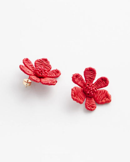 Chico's Women | No Droop™ Coral Floral Stud Earrings CORAL