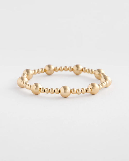 Chico's Women | Gold-tone Medium Bead Stretch Bracelet
