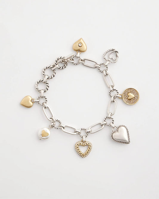 Chico's Women | Heart Charm Bracelet MIXED METALS