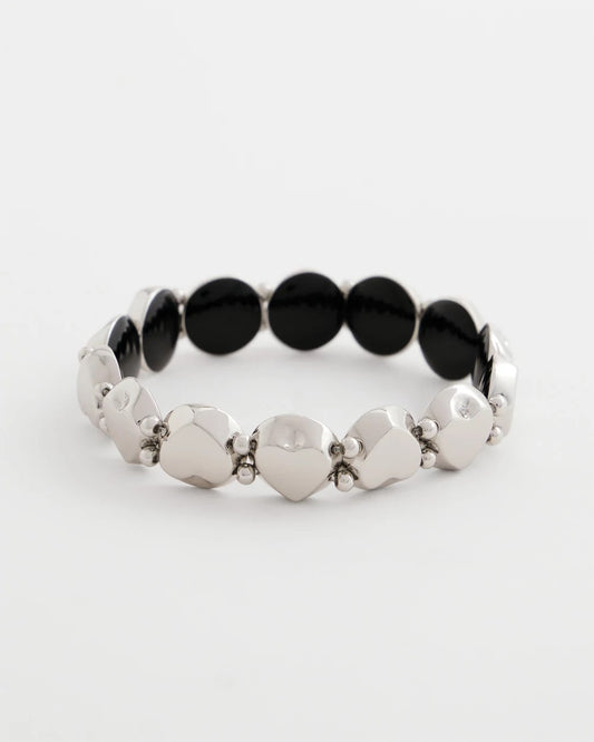 Chico's Women | Reversible Round Stretch Bracelet BLACK