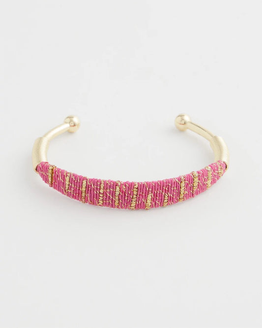 Chico's Women | Thread Wrapped Cuff Bracelet PINK