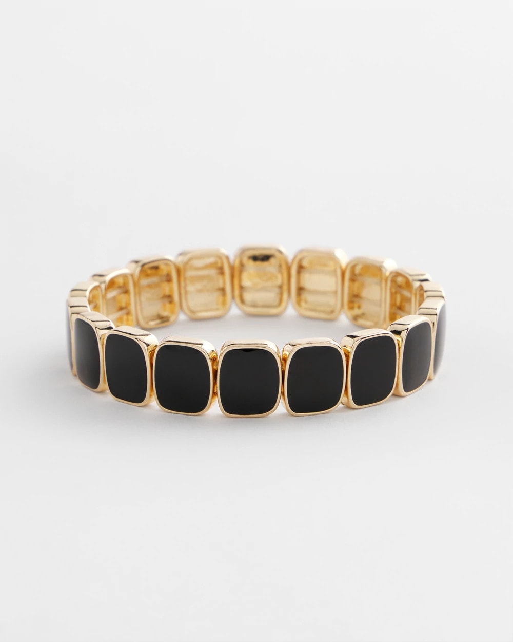 Chico's Women | Chico's Originals Black Square Stretch Bracelet BLACK