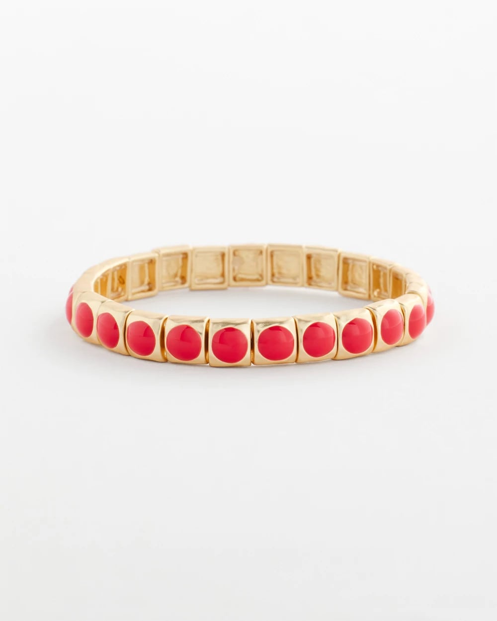 Chico's Women | Bold Orange Goldtone Stretch Bracelet ORANGE
