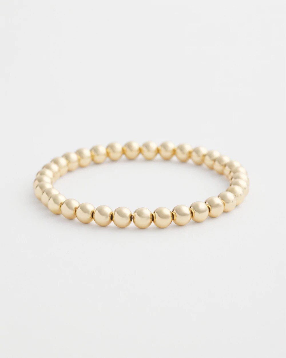 Chico's Women | Small Beaded Gold Tone Stretch Bracelet GOLD