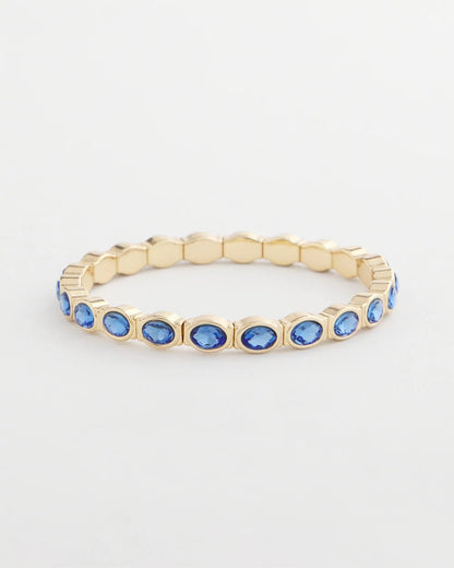 Chico's Women | Small Faceted Stretch Bracelet BLUE