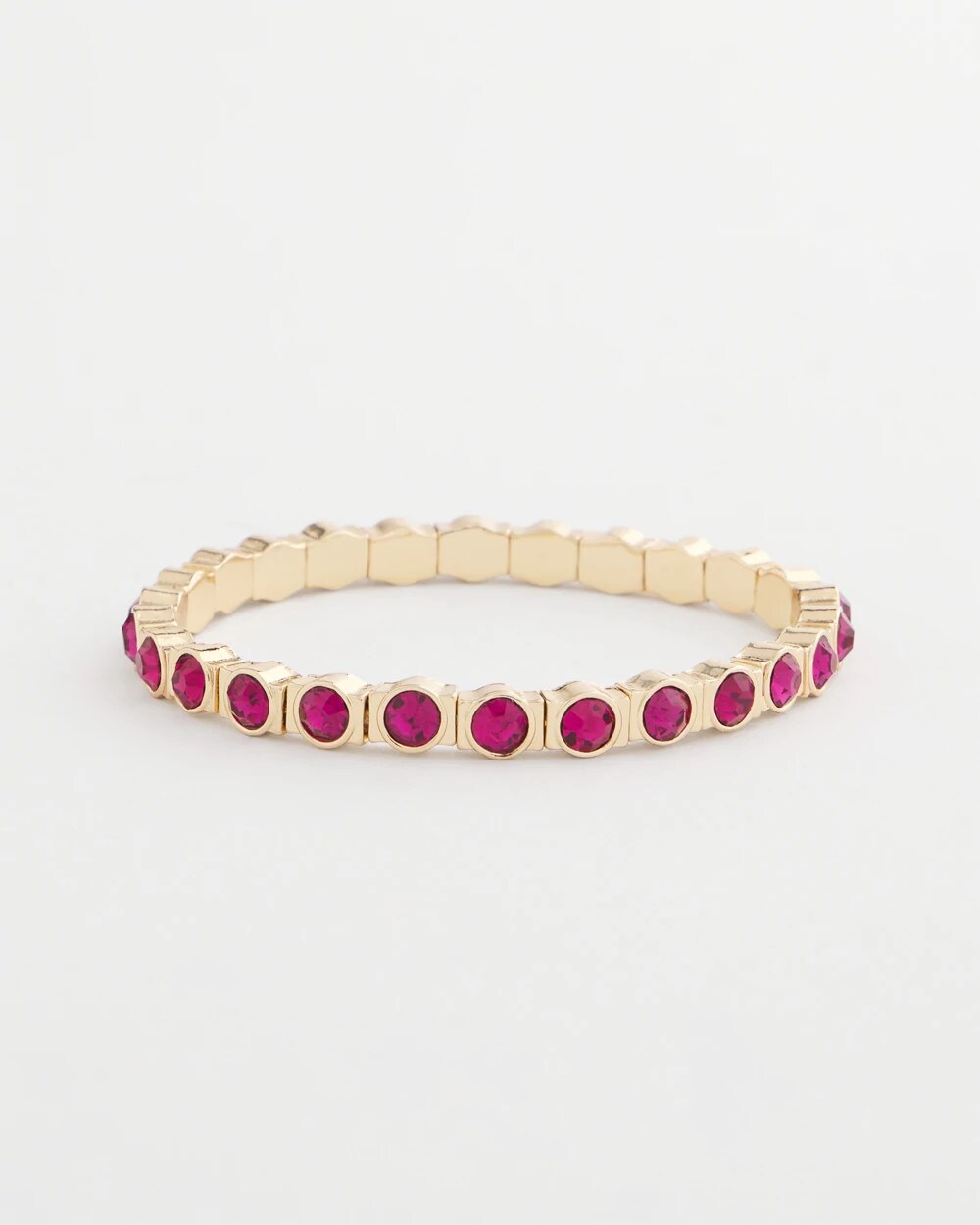 Chico's Women | Small Faceted Stretch Bracelet PINK