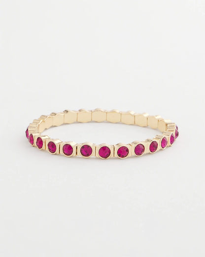 Chico's Women | Small Faceted Stretch Bracelet PINK