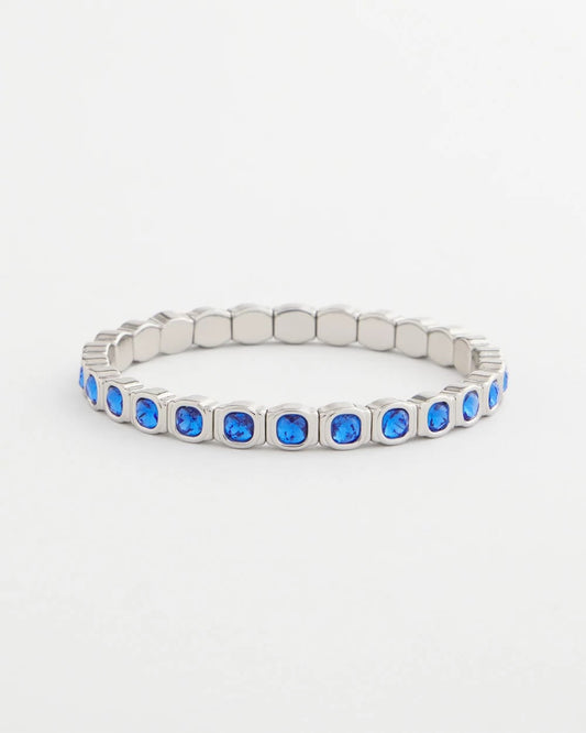 Chico's Women | Small Faceted Stretch Bracelet BLUE