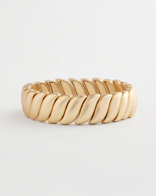 Chico's Women | Matte Twist Stretch Bracelet GOLD