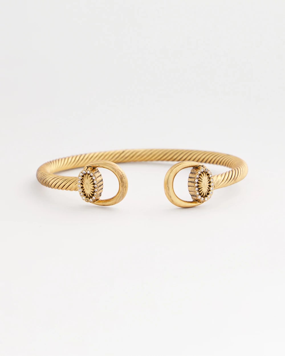 Chico's Women | Equestrian Horsebit Goldtone Cuff Bracelet GOLD