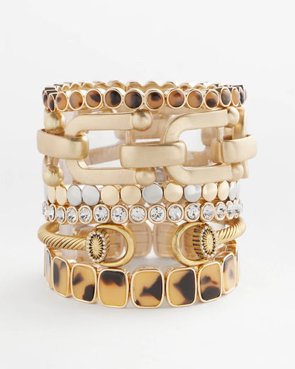 Chico's Women | Equestrian Horsebit Goldtone Cuff Bracelet GOLD