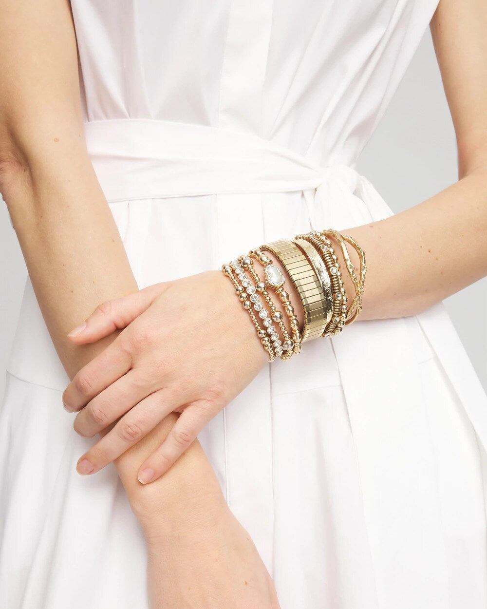 Chico's Women | Goldtone Stretch Bracelet GOLD