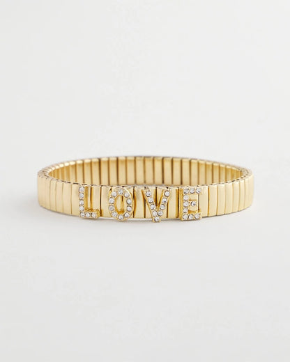 Chico's Women | Love Watch Band Bracelet GOLD