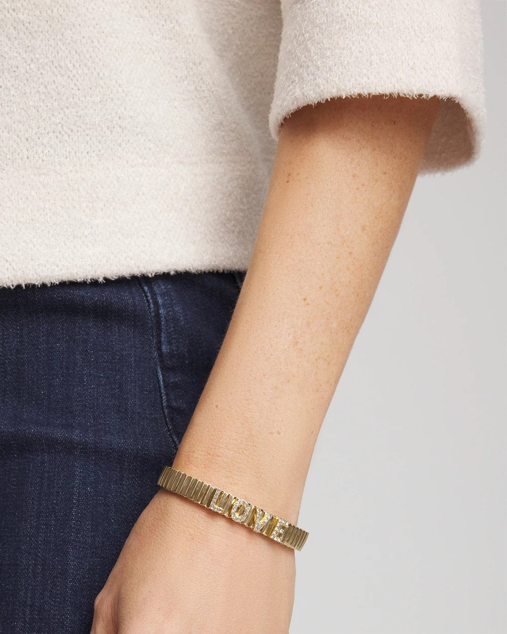 Chico's Women | Love Watch Band Bracelet GOLD