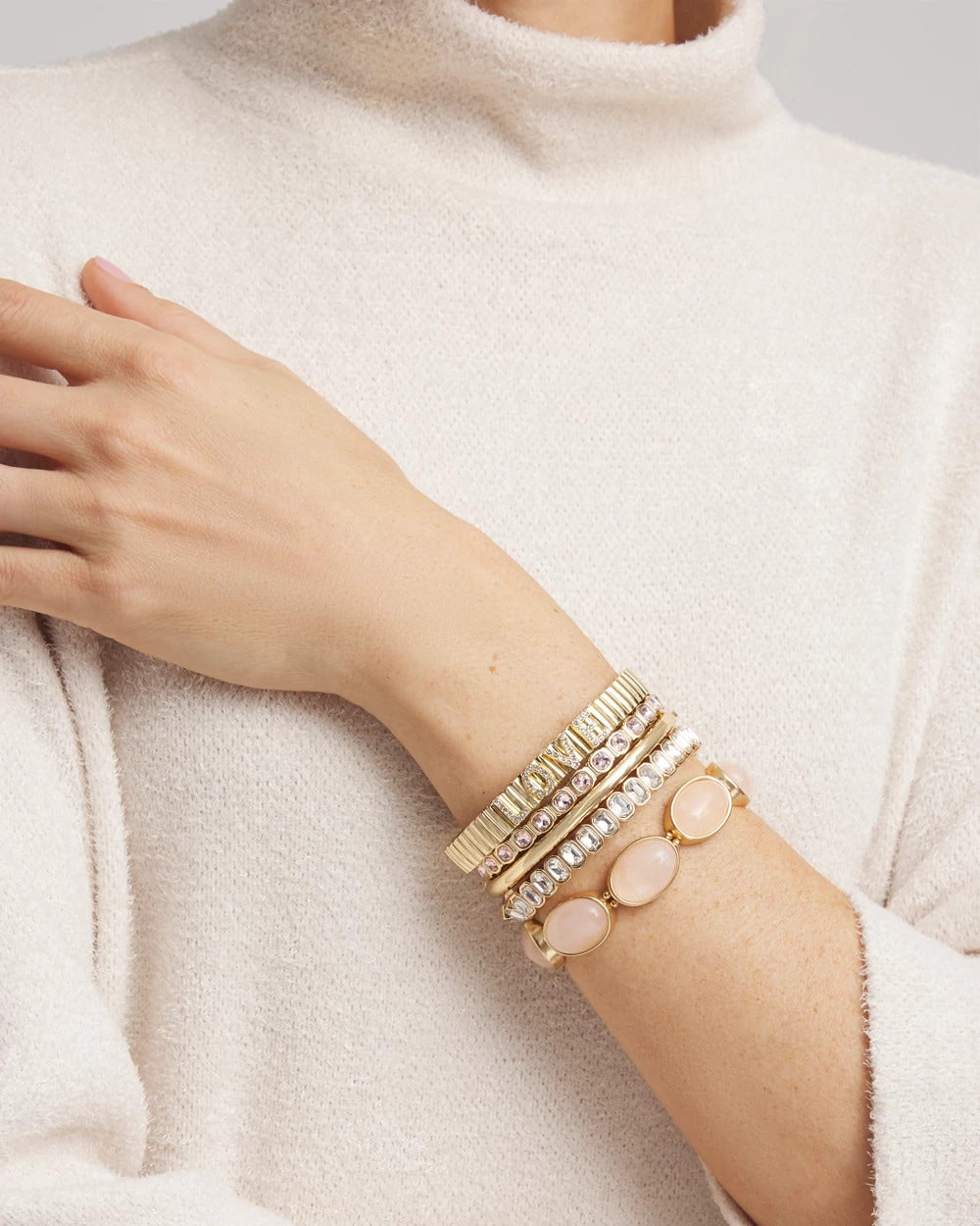 Chico's Women | Love Watch Band Bracelet GOLD