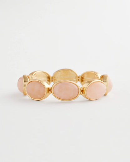 Chico's Women | Quartz Stone Stretch Bracelet PALE PINK