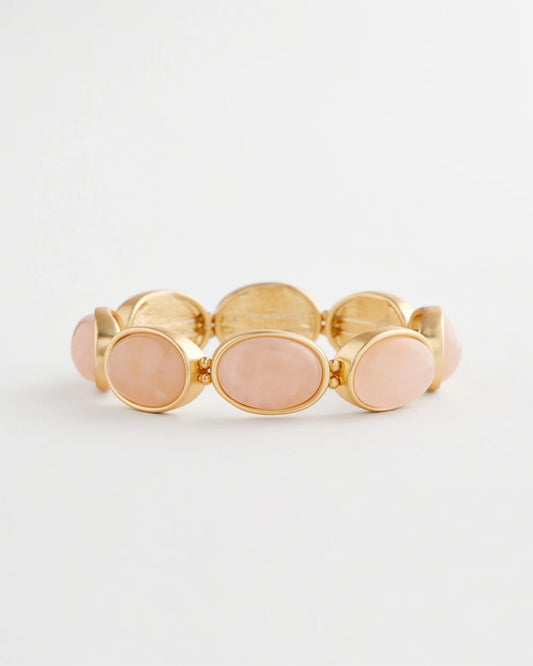 Chico's Women | Quartz Stone Stretch Bracelet PALE PINK