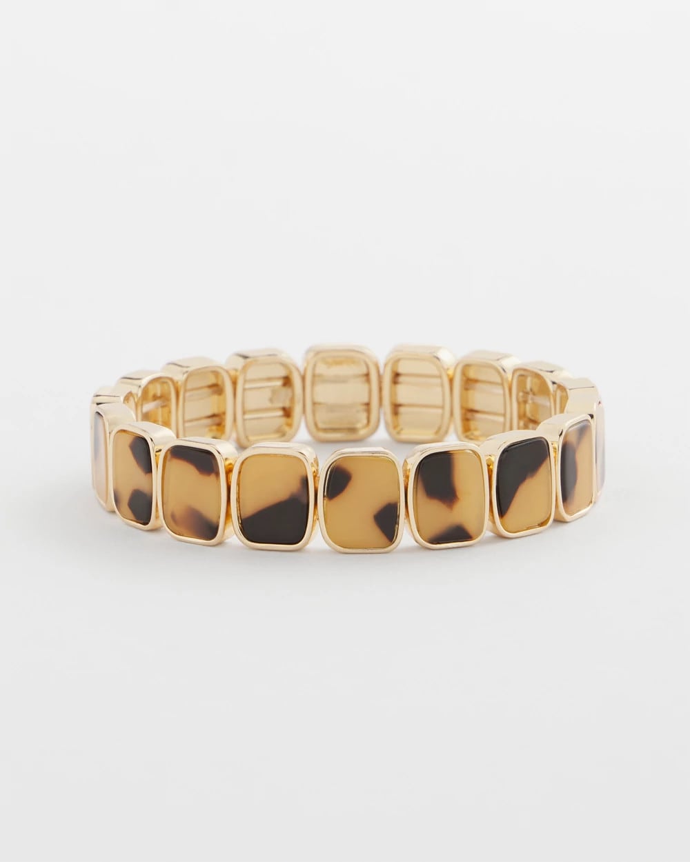 Chico's Women | Tortoise Square Stretch Bracelet BROWN
