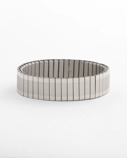 Chico's Women | Silver Tone Stretch Watchband Bracelet SILVER