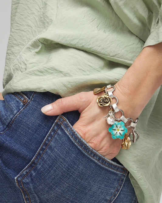 Chico's Women | Spring Flower Charm Bracelet MULTI