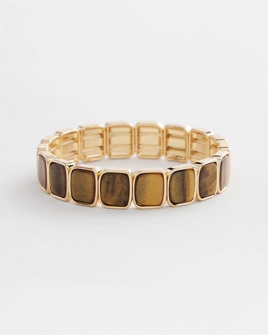 Chico's Women | Neutral Square Stretch Bracelet NEUTRAL