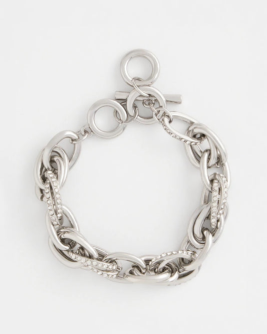 Chico's Women | Pave Link Toggle Bracelet SILVER